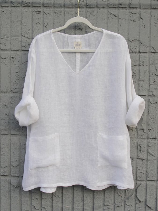 Women's  Loose Linen Top