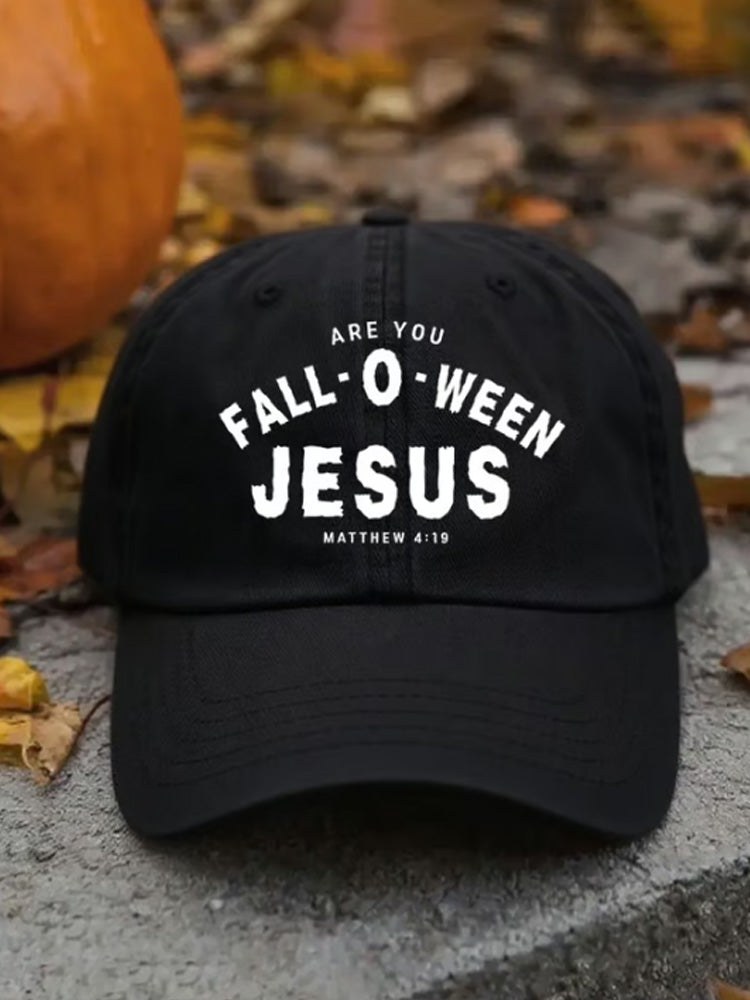 Unisex Are You Fall-o-ween Jesus Baseball Cap artswardrobe
