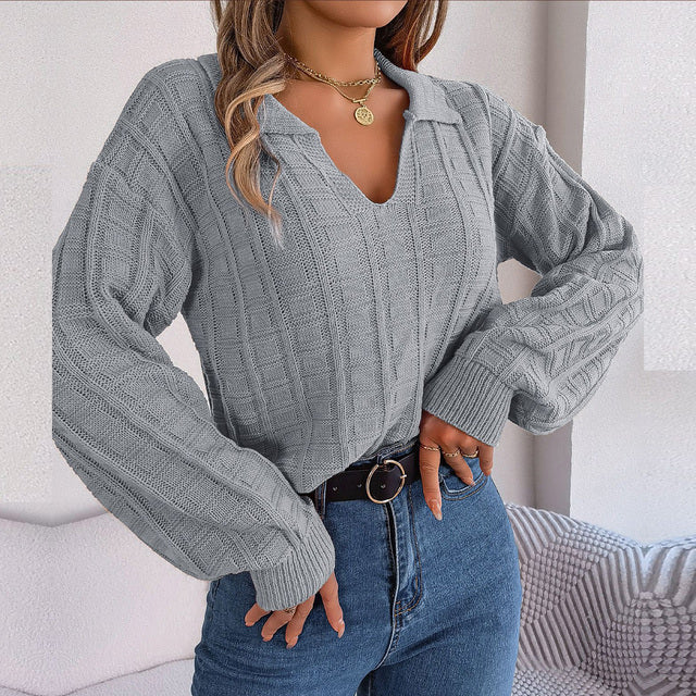 Zahara® | Knitted V-neck sweater