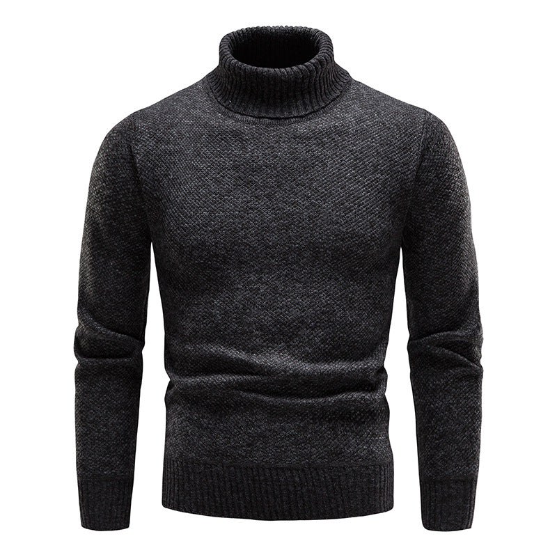 Men's Turtleneck Casual Pullover Sweater elevenforest