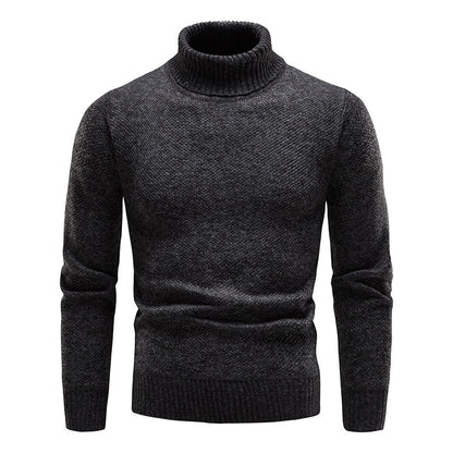 Men's Turtleneck Casual Pullover Sweater elevenforest