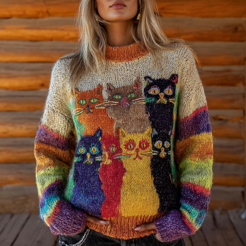 Maglione in stile vintage senza tempo