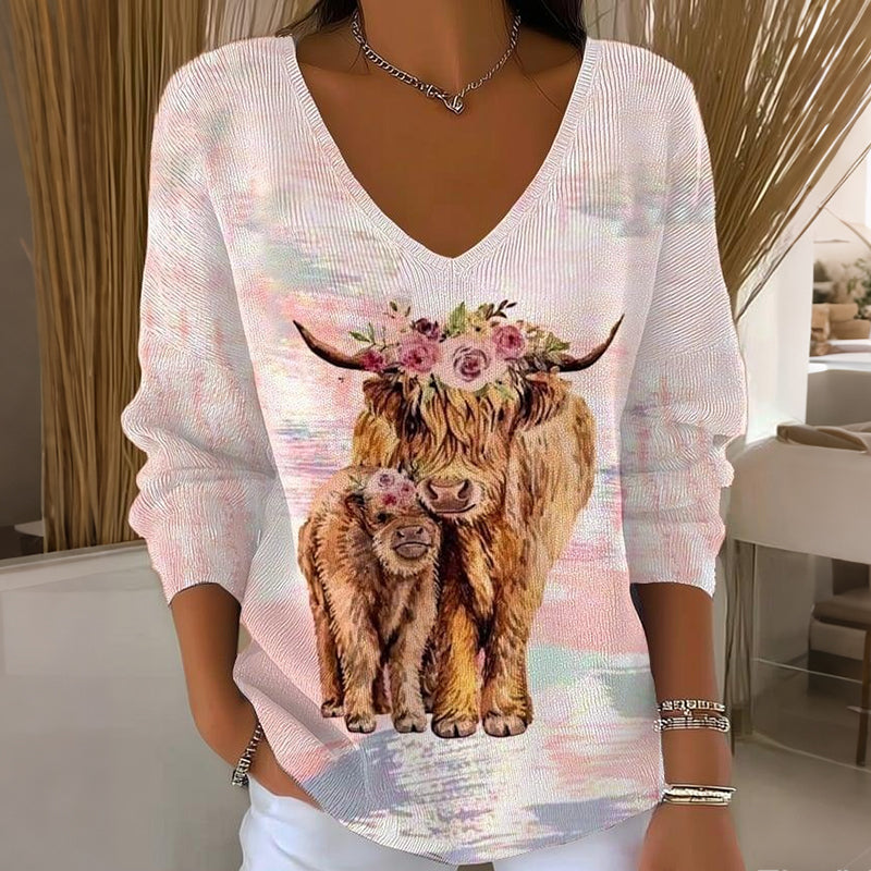 Maglione dal design curato