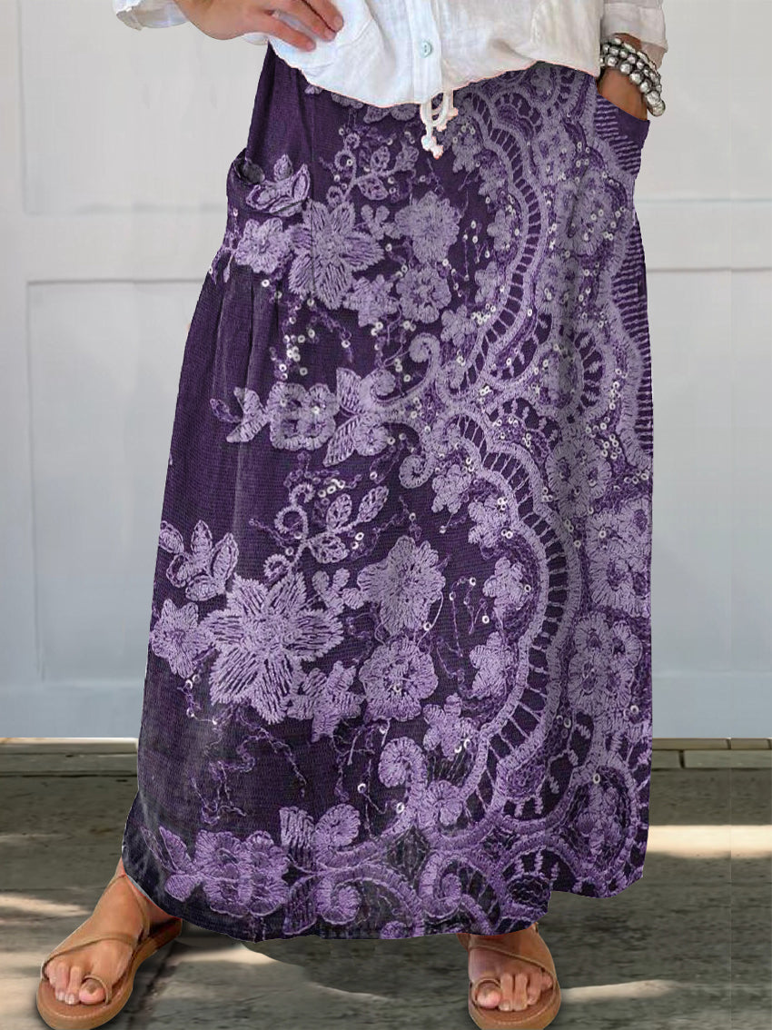 Women's Art Painting Hippie Print Skirt