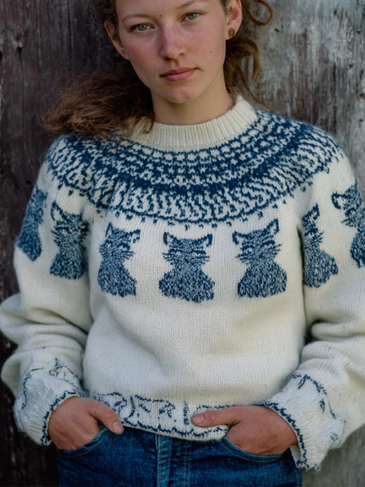 Maglione in stile vintage senza tempo