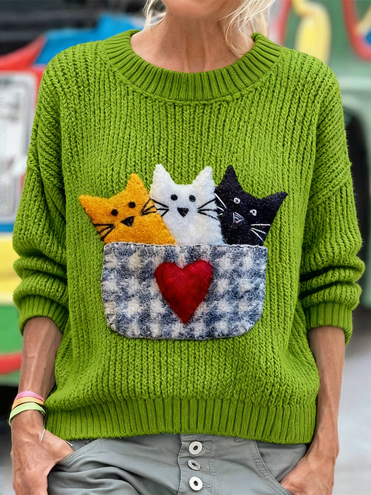 Maglione dal design curato