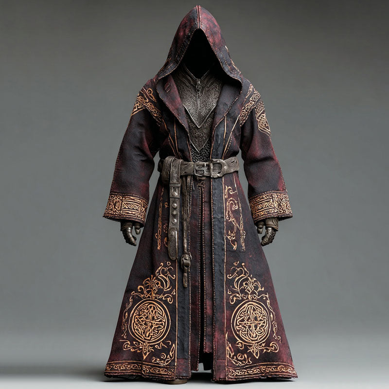 Men's Viking Celtic Knot Embroidered Cape