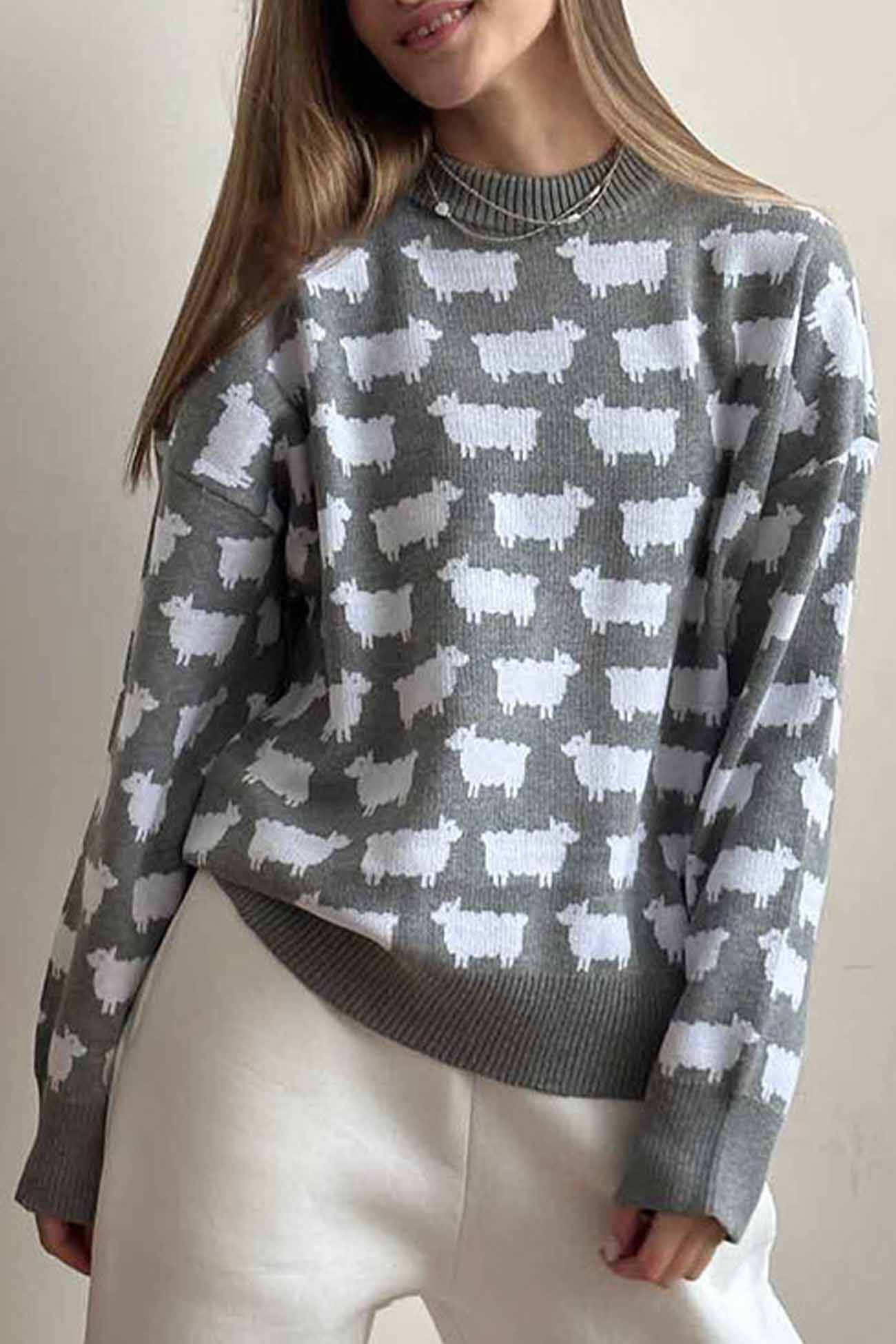 Maglione dal design curato
