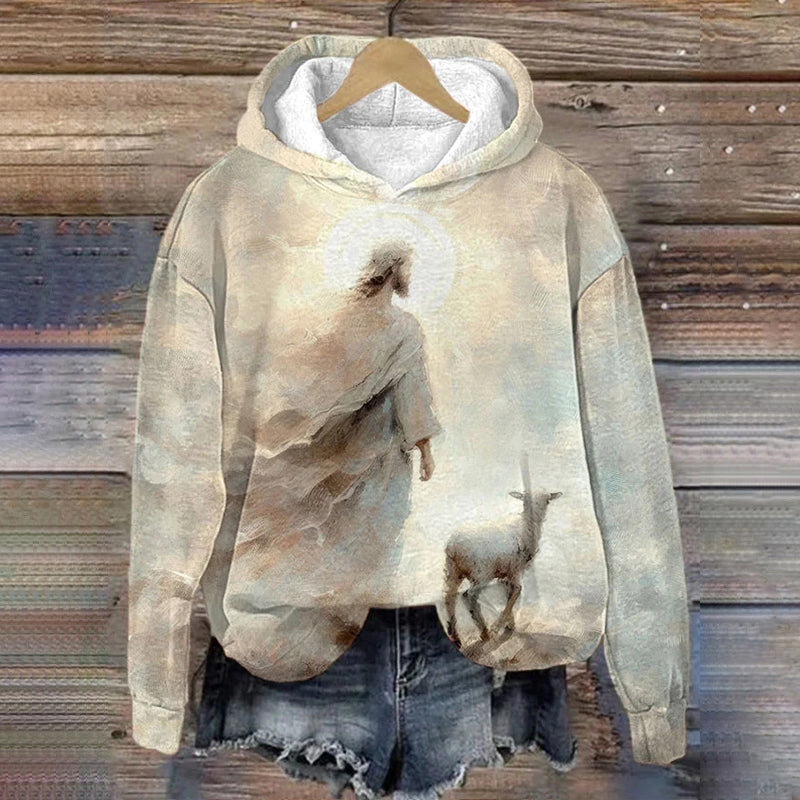 Women's Parable of The Lost Sheep Casual Hoodie artswardrobe