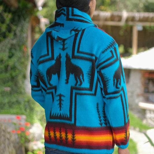 Vintage Ethnic Aztec Cardigan Sweater elevenforest