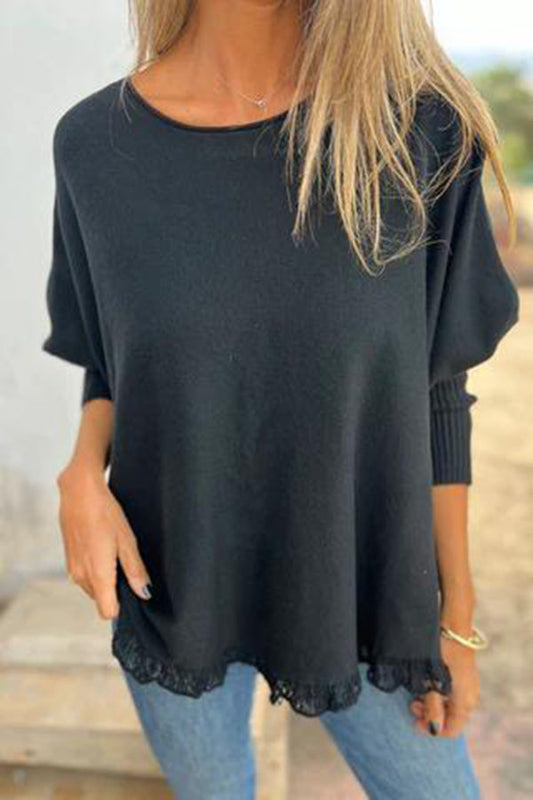 Rocio® | Sweater Loose Lace knit sweater with a casual cut