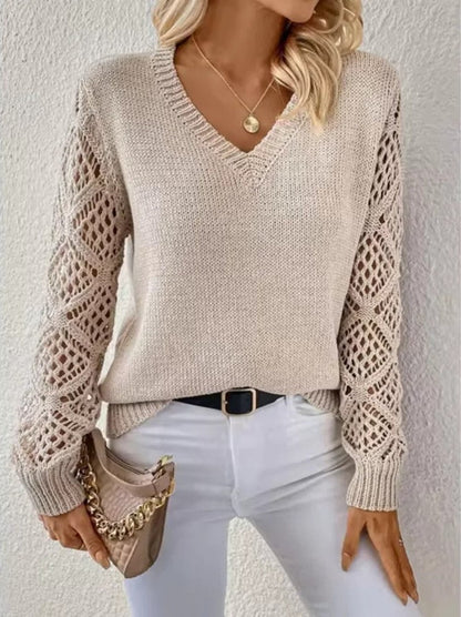 Chloe® | Knitted V-neck sweater