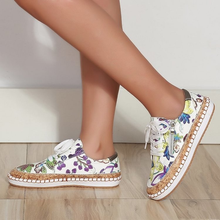 LP | Scarpe da ginnastica semplici con fiori
