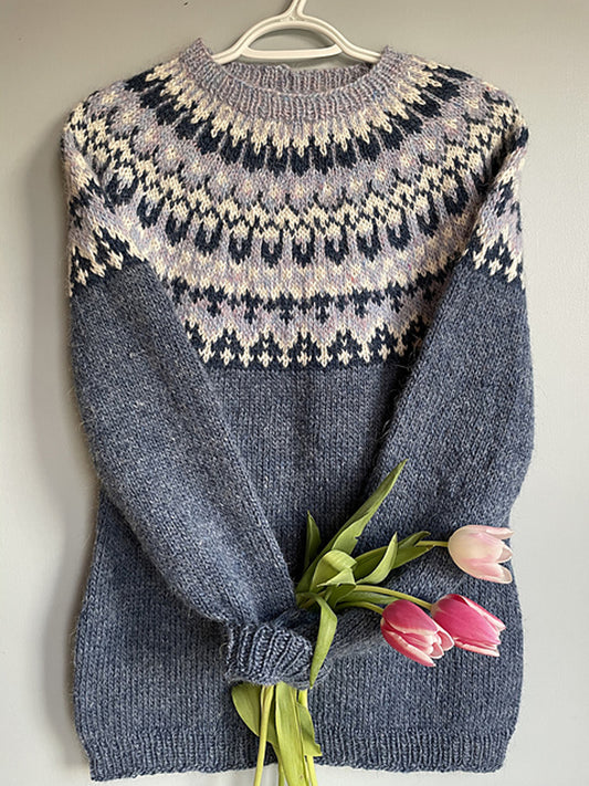 Vintage Icelandic Style Women's Sweater elevenforest