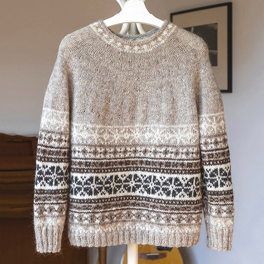 Vintage Snow Story Graphic Knitted Sweater elevenforest