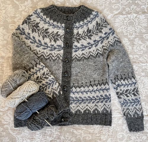 Vintage Tribal Button Icelandic Comfy Sweater elevenforest