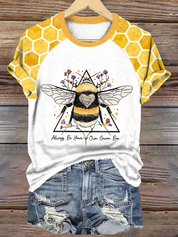 Women's Always Be Your Own Queen Bee T-shirts artswardrobe