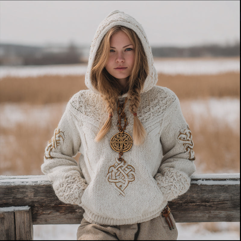 Maglione dal design curato