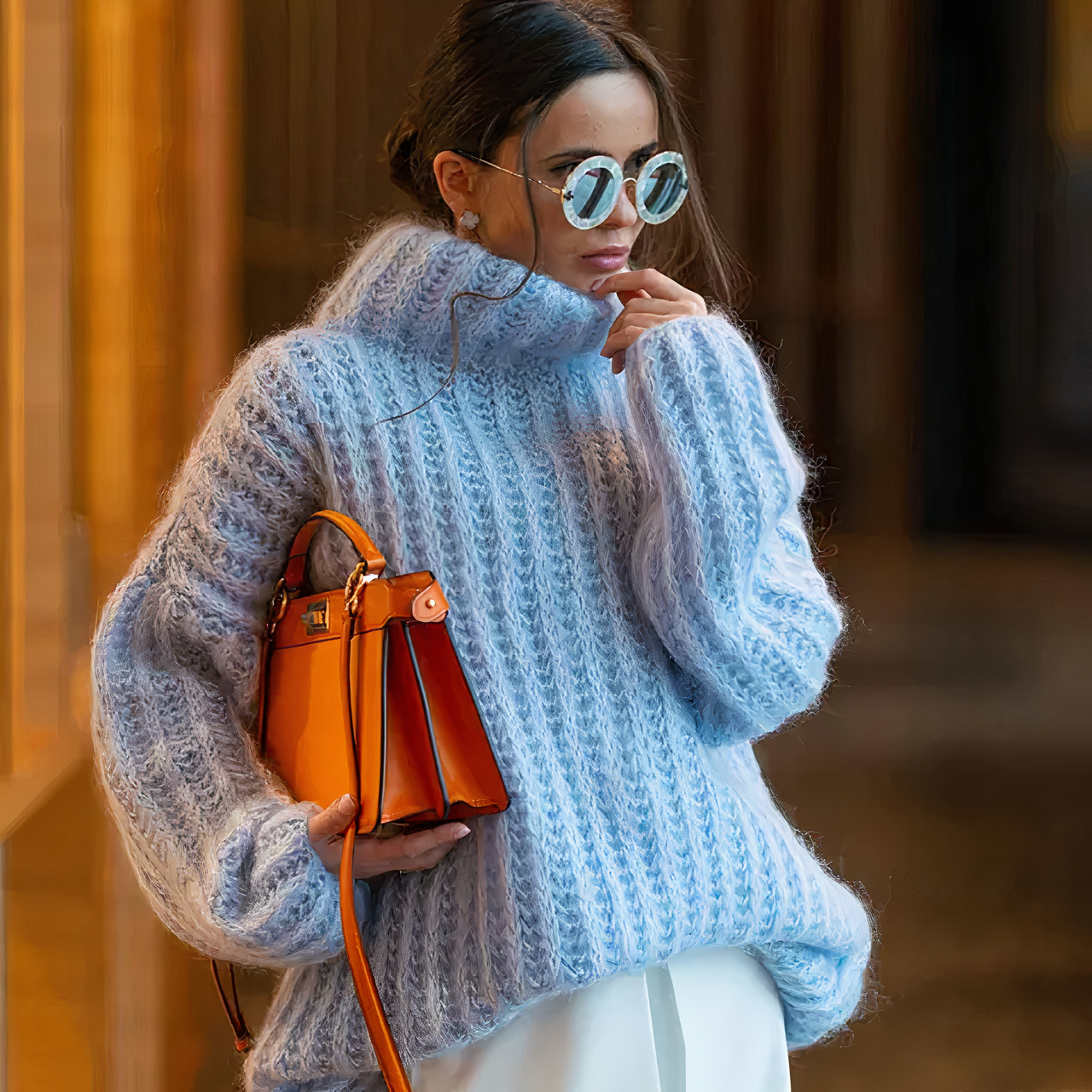 Maglione dal design curato