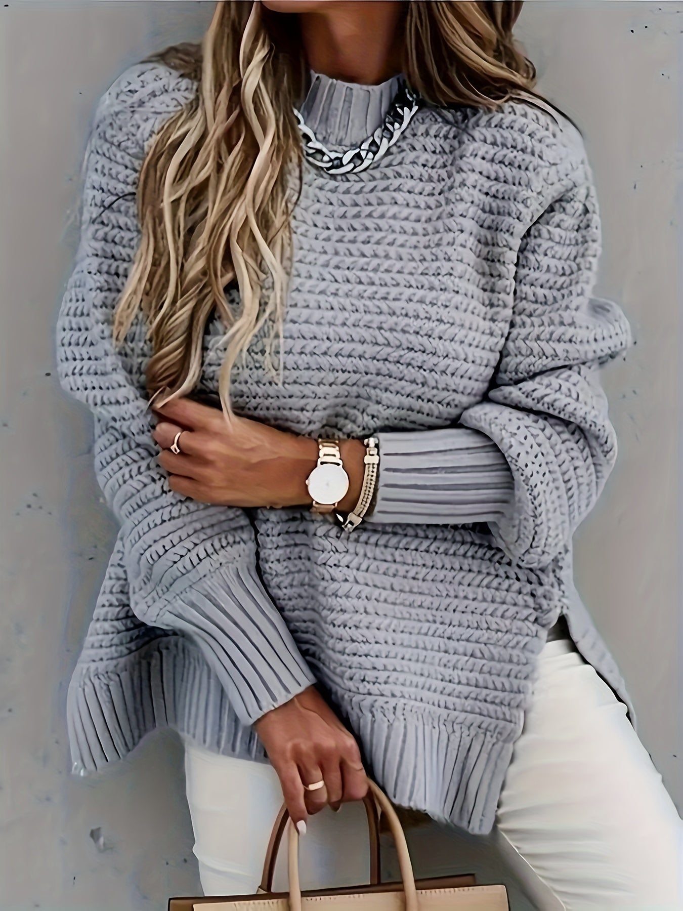 Maglione dal design curato