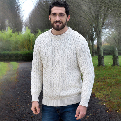 Men's Vintage Traditional Aran Sweater artswardrobe