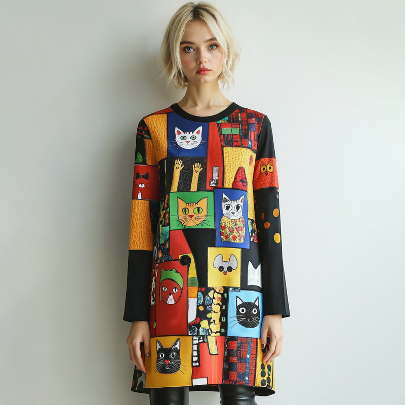 Vestito dal design curato