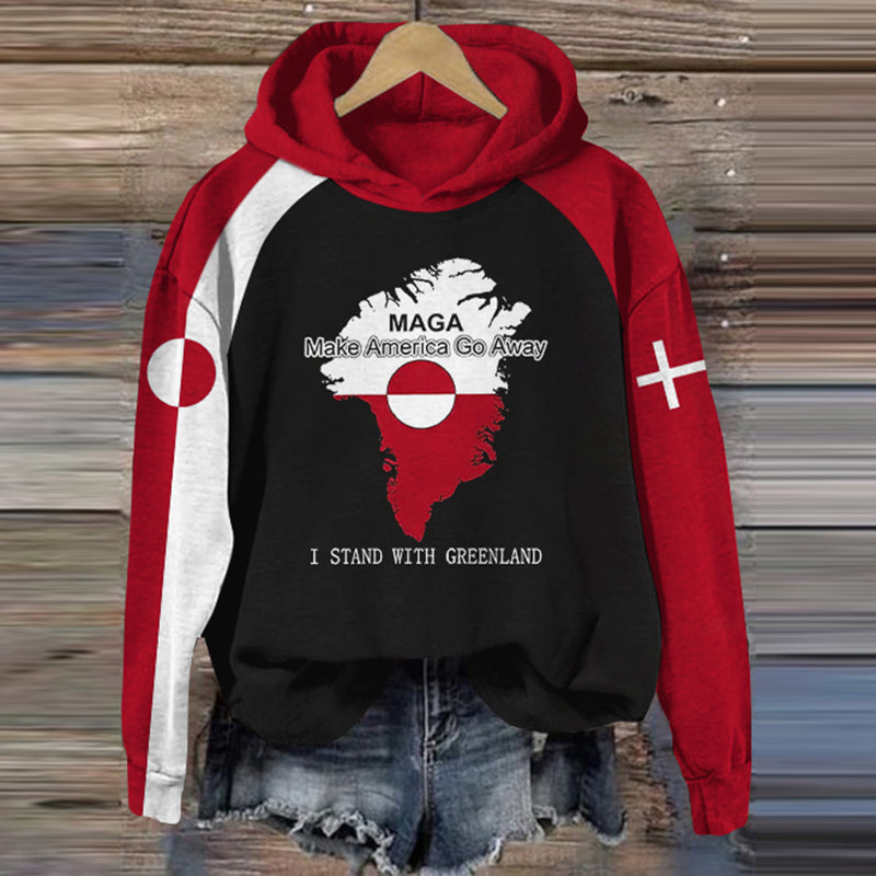 Greenland Women's Printed Hoodie elevenforest