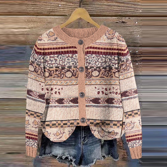 Vintage Squirrel Knitted Cardigan Sweater elevenforest