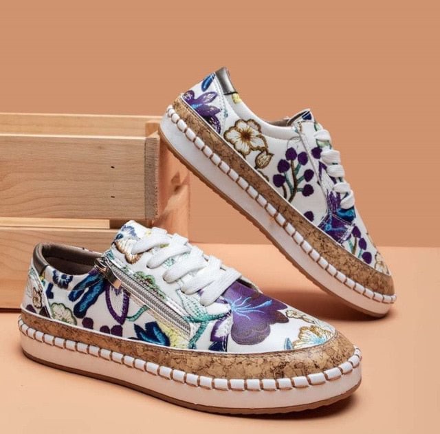 LP | Scarpe da ginnastica semplici con fiori