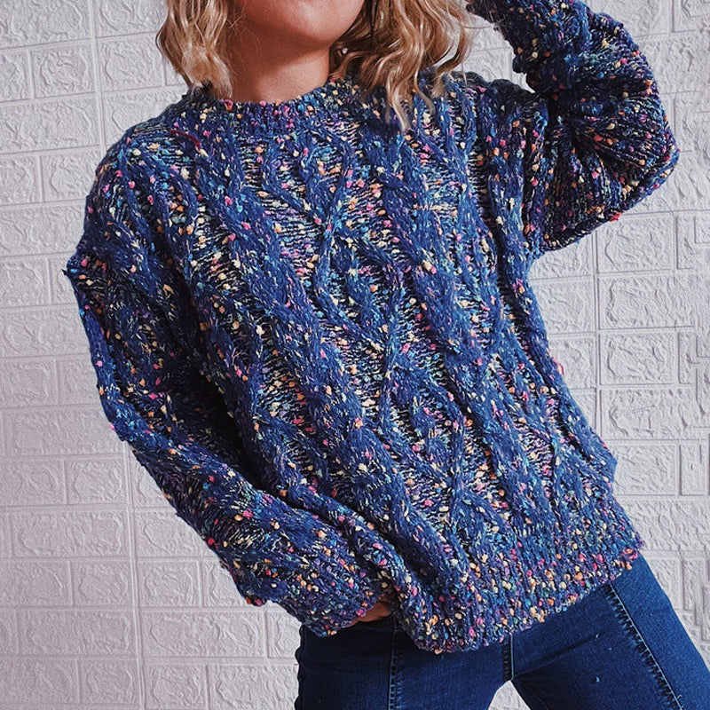 Vintage Long Sleeve Heathered Sweater elevenforest