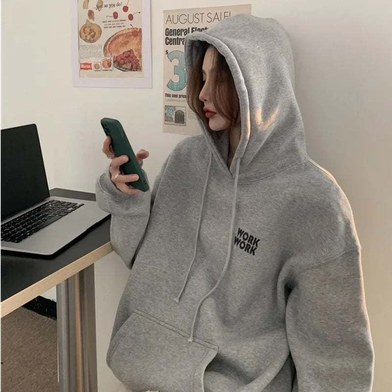 Pink® | Warm, loose-fitting sweater with a hood