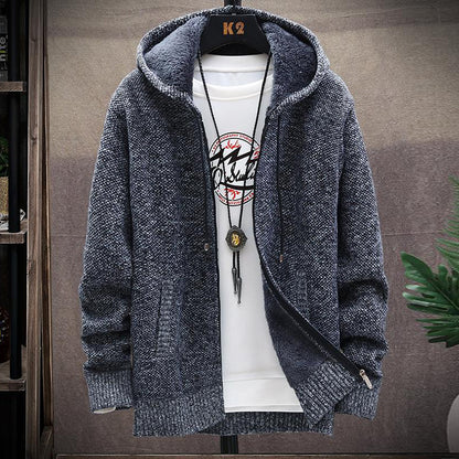 Men's Vintage Knitted Pattern Cardigan Sweater elevenforest