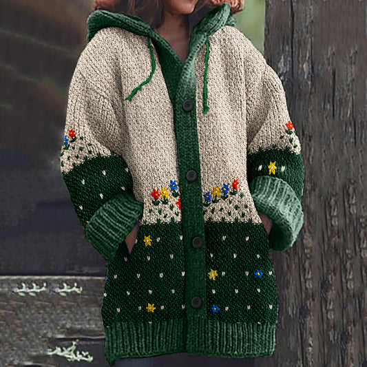 Women's Retro Irregular Pattern Sweater elevenforest