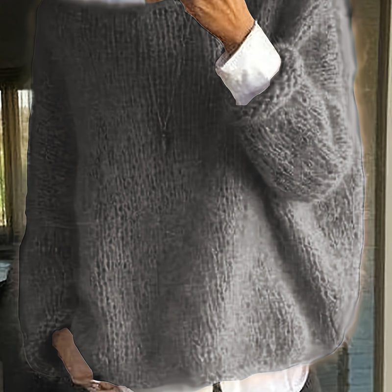JO | Maglione oversize comodo lavorato a maglia