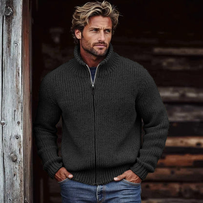 Men's Vintage Solid Color Turtleneck Sweater artswardrobe