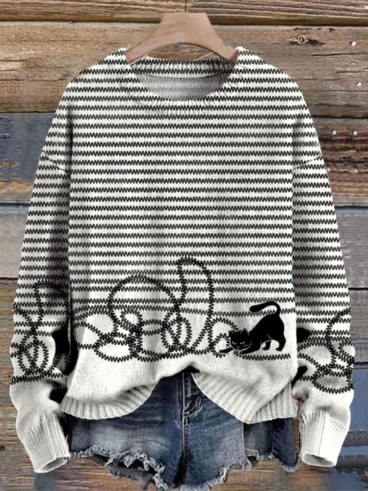 Maglione dal design curato