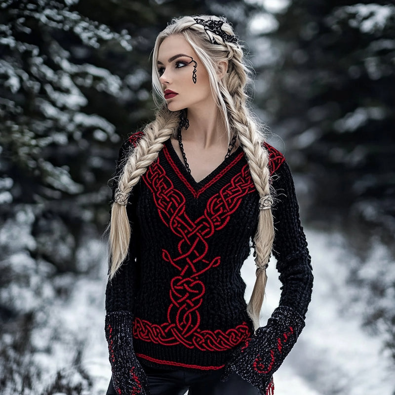 Maglione dal design curato