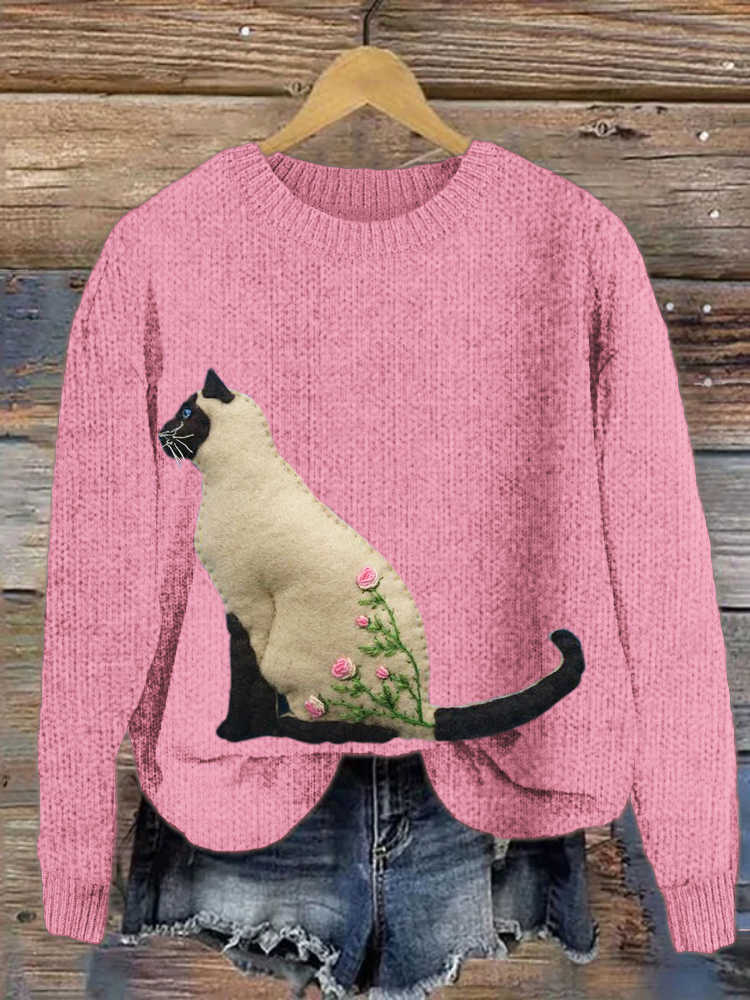 Maglione dal design curato
