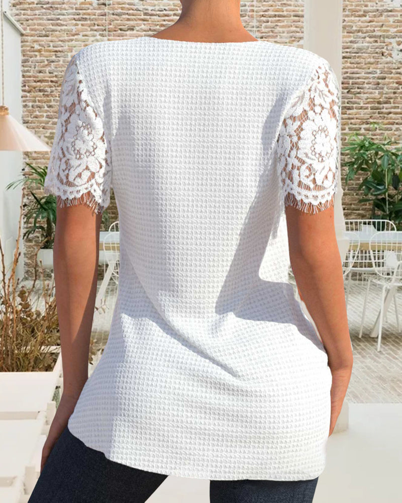 ER | Camicetta in pizzo strutturata