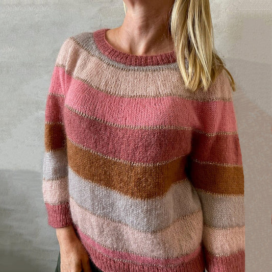 Rainbow Colorful Knitted Warm Sweater elevenforest