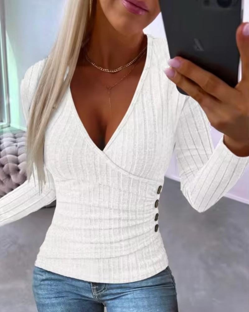 Maglione dal design curato
