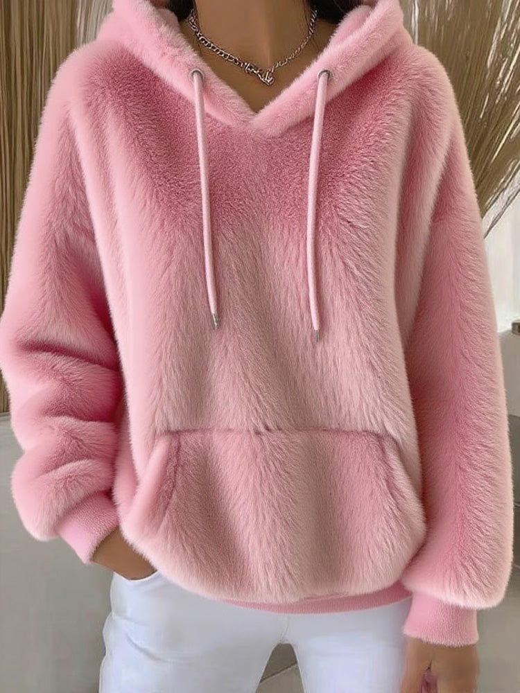 Women's Autumn And Winter Fleece Hoodie artswardrobe