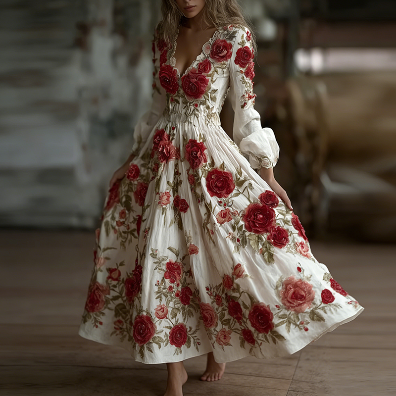 Vestito dal design curato