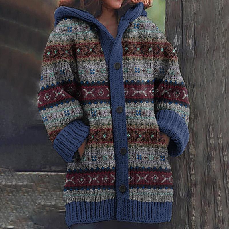 Vintage Fairman Island Contrast Sweater Cardigan elevenforest