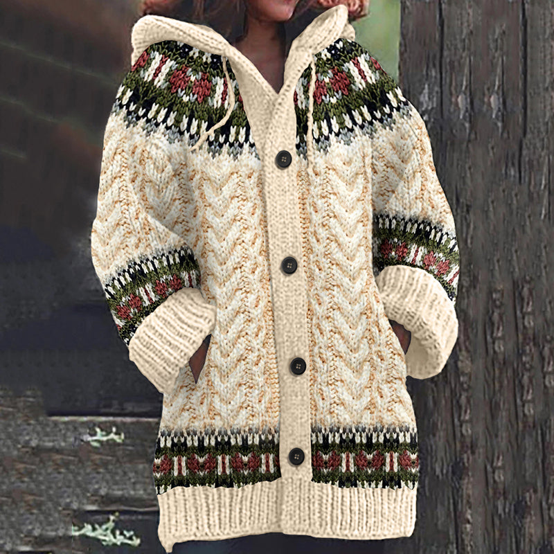 Vintage Fairman Island Knit Jacquard Cardigan Sweater artswardrobe