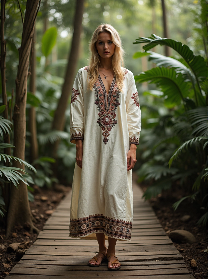 Vestito dal design curato