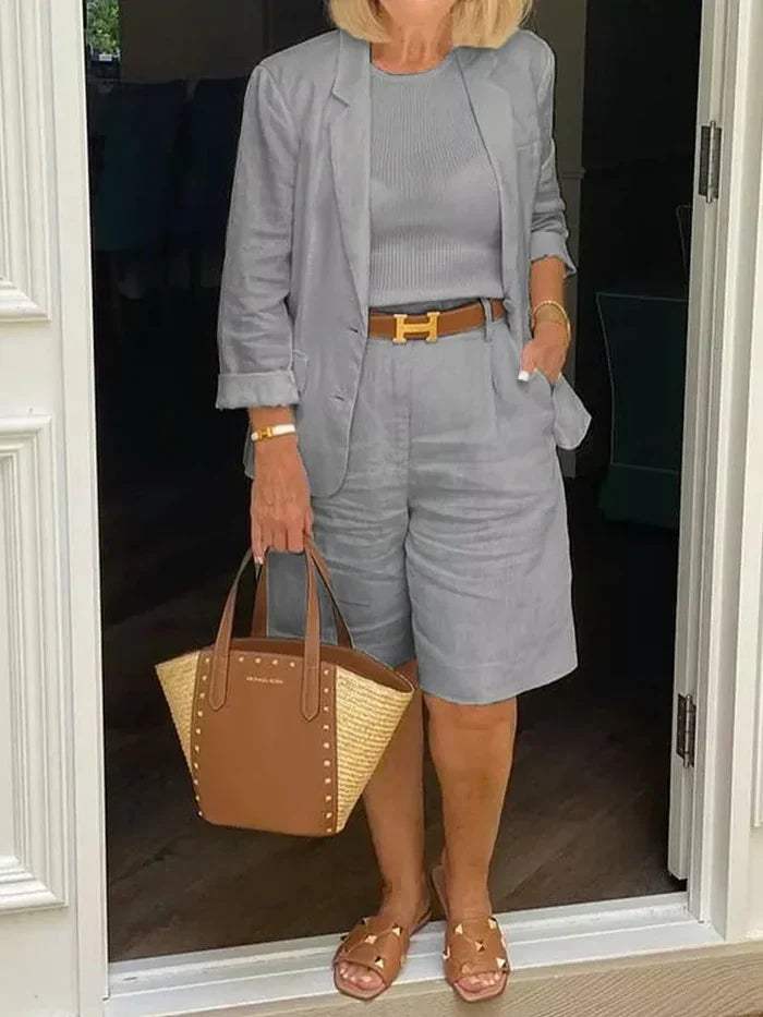 LP | Blazer elegante e pantaloncini - Elegante - Ideale per le giornate calde