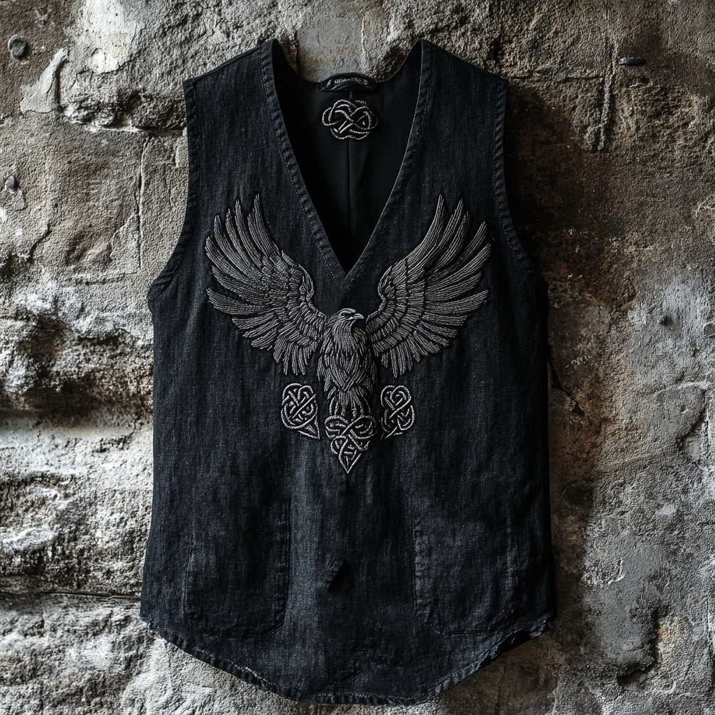 Men's Eagle Totem Celtic Knot V-neck Vest artswardrobe