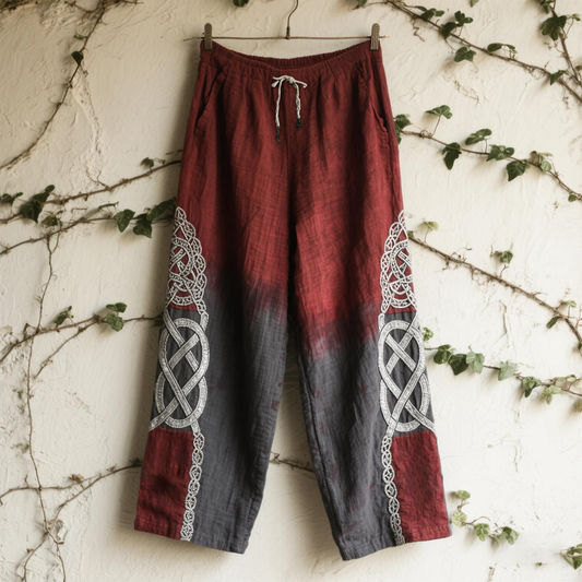 Women's Celtic Knot Lace Art Comfort Casual Pants artswardrobe