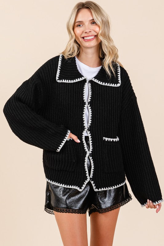 Cardigan ispirato al vintage